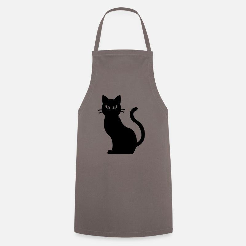 Katze - Kochschürze - Grau