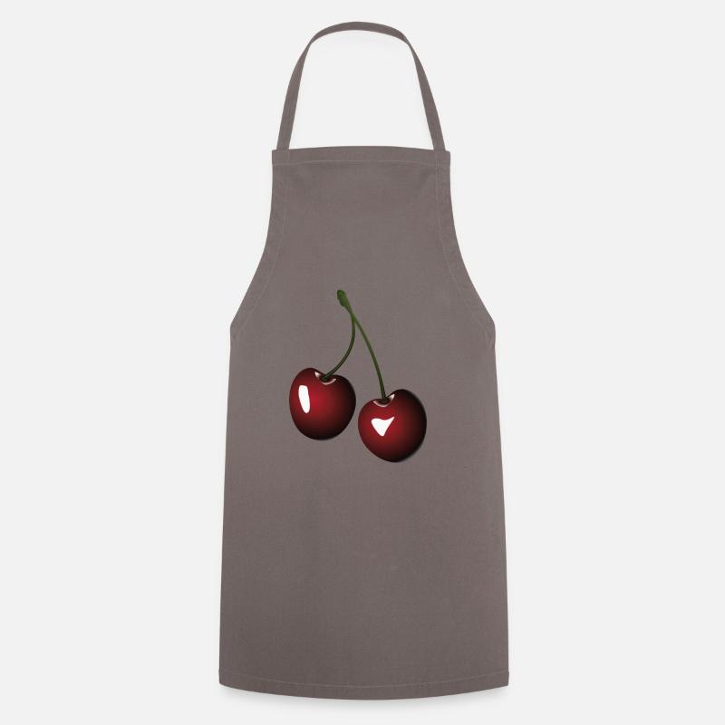 Cherry cherries - Cooking Apron - grey