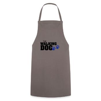 The Walking Dog Pfotenabdruck - Kochschürze - Grau - Vorne - AI Model Male 185 dark (185cm)