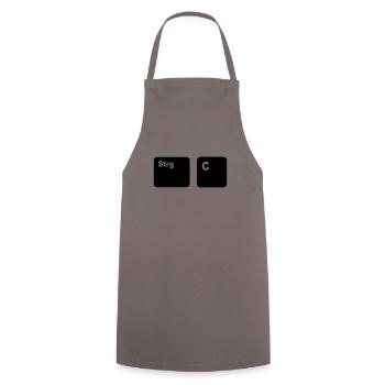 Strg C Copy and Paste Vater und Sohn Partner Shi - Kochschürze - Grau - Vorne - AI Model Male 185 dark (185cm)