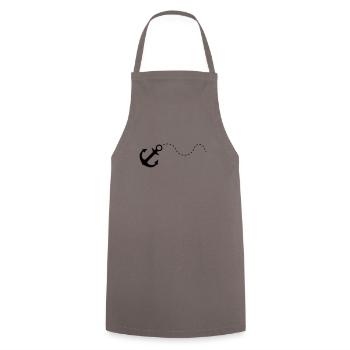 anker black - Cooking Apron - grey - Front - AI Model Male 185 dark (185cm)