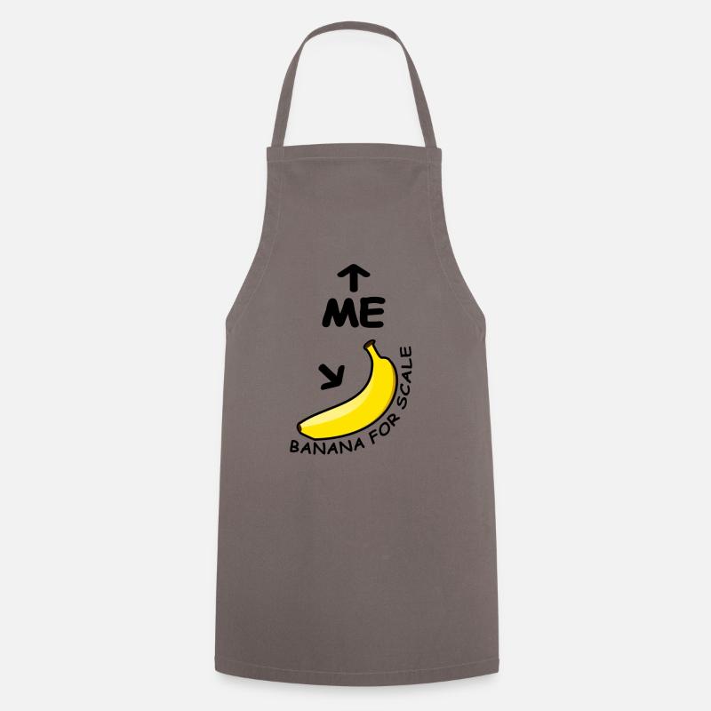 Banana for Scale - Cooking Apron - grey