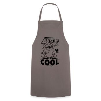 Dabbing autisme puzzle cadeau pour enfants - Tablier de cuisine - gris - Devant - AI Model Male 185 dark (185cm)