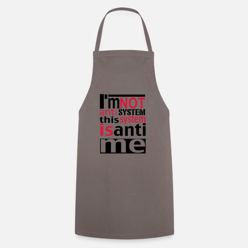 systeme - Tablier de cuisine - gris