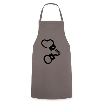 Handschellen - Cooking Apron - grey - Front - AI Model Male 185 dark (185cm)
