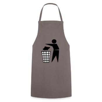 keep tidy - Kochschürze - Grau - Vorne - AI Model Male 185 dark (185cm)