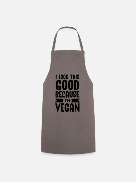 Vegan Veganer - Kochschürze - Grau