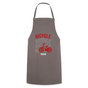 Bicycle Squad, Cardio, Radfahrer, Hobbysport - Kochschürze - Grau - Vorne - AI Model Male 185 dark (185cm)