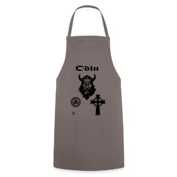 Odin 1 - Kochschürze - Grau - Vorne - AI Model Male 185 dark (185cm)
