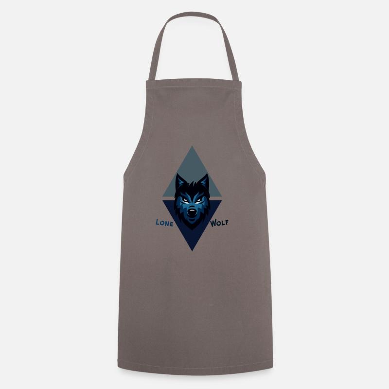 Lone Wolf - Cooking Apron - grey