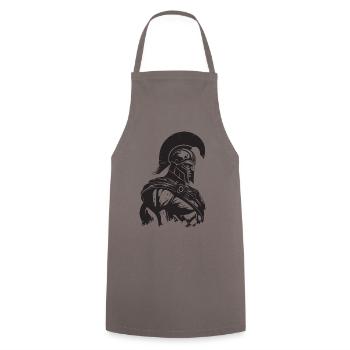Spartan Gym Gladiateur Muscles Musculation - Tablier de cuisine - gris - Devant - AI Model Male 185 dark (185cm)