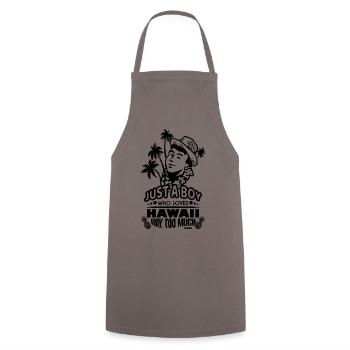 Hawaii Urlaub Aloha Sommer Hawaiian Geschenk - Kochschürze - Grau - Vorne - AI Model Male 185 dark (185cm)