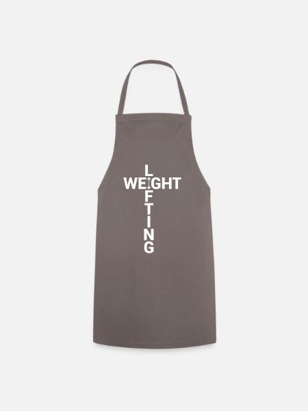 Gewicht Heber Design - Weight-Lifting - Kochschürze - Grau