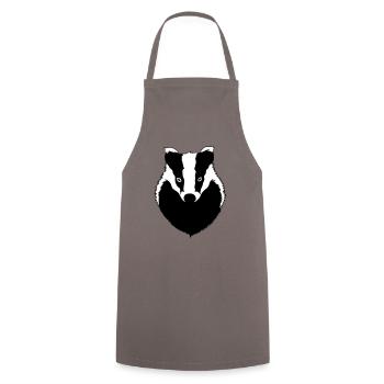 Blaireau - Tablier de cuisine - gris - Devant - AI Model Male 185 dark (185cm)