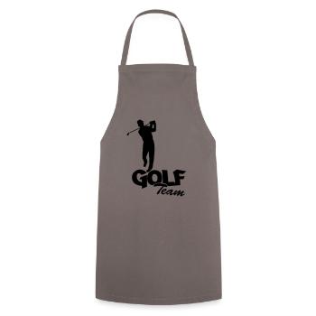 golfer_team1 - Kochschürze - Grau - Vorne - AI Model Male 185 dark (185cm)