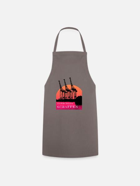 Hamburger Giraffen - Kochschürze - Grau