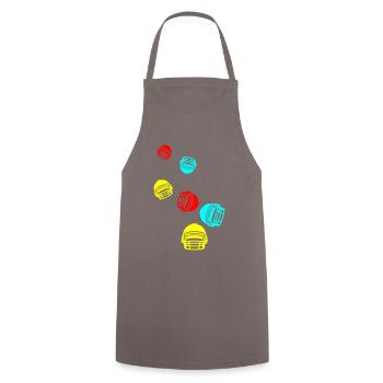 Casque de football - Tablier de cuisine - gris - Devant - AI Model Male 185 dark (185cm)