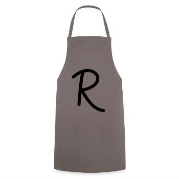 R - Kochschürze - Grau - Vorne - AI Model Male 185 dark (185cm)