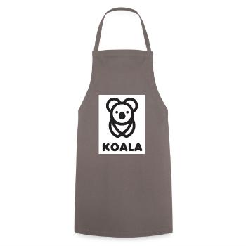 Koala, Bear, Nature, Climate, Protection, Australia, Organic - Cooking Apron - grey - Front - AI Model Male 185 dark (185cm)