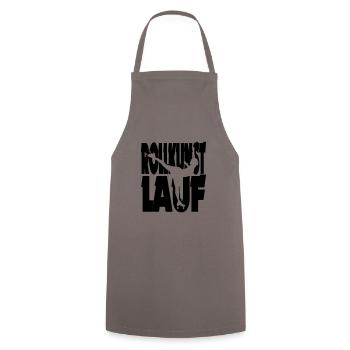 Rollkunstlauf Schnitt 1 - Kochschürze - Grau - Vorne - AI Model Male 185 dark (185cm)