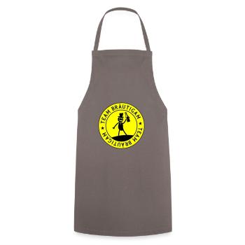 Wedding Groom Team - Cooking Apron - grey - Front - AI Model Male 185 dark (185cm)