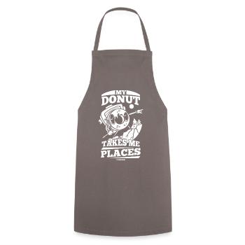 Donut Sweets Donuts Food Baker Gift - Cooking Apron - grey - Front - AI Model Male 185 dark (185cm)