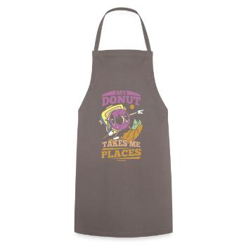 Donut Sweets Donuts Food Baker Gift - Cooking Apron - grey - Front - AI Model Male 185 dark (185cm)