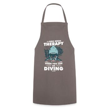 Tauchen Scuba Tauchlehrer Urlaub Sommer Geschenk - Kochschürze - Grau - Vorne - AI Model Male 185 dark (185cm)