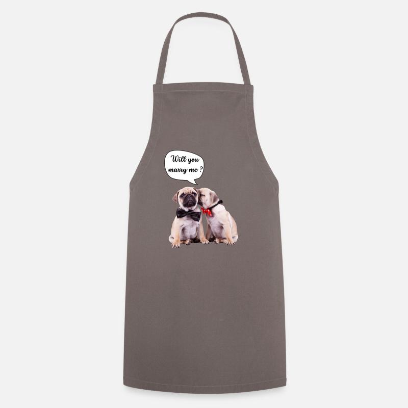 Will you marry me? - Cooking Apron - grey