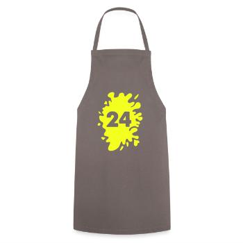 blob 24 - Cooking Apron - grey - Front - AI Model Male 185 dark (185cm)