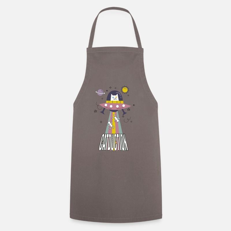 CATDUCTION. Mon chat est un extraterrestre ! - Tablier de cuisine - gris