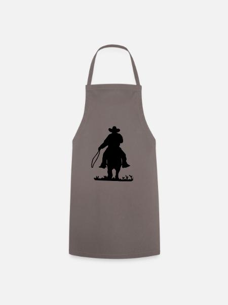 Cowboy - Kochschürze - Grau