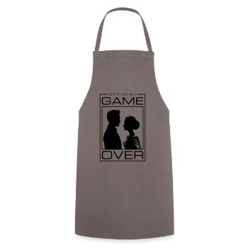 Hochzeitspaar Game Over Brautpaar Jga - Kochschürze - Grau - Vorne - AI Model Male 185 dark (185cm)