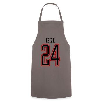 Ibiza 24 Jours fériés 2024 - Tablier de cuisine - gris - Devant - AI Model Male 185 dark (185cm)