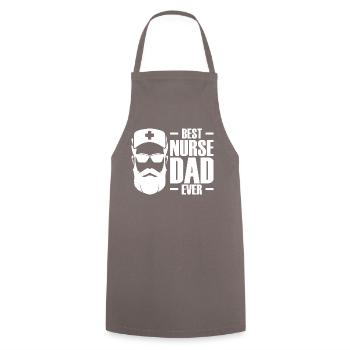 Meilleur père infirmier de tous les temps - Infirmière soignante - Tablier de cuisine - gris - Devant - AI Model Male 185 dark (185cm)