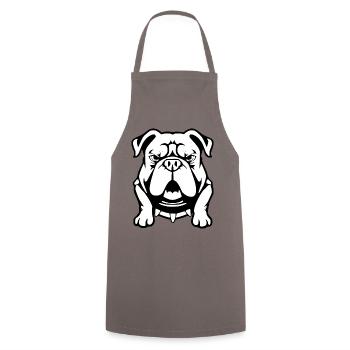 Cadeau T-shirt Bulldogs - Tablier de cuisine - gris - Devant - AI Model Male 185 dark (185cm)