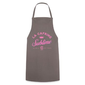 La Cafrine Sublime R - Tablier de cuisine - gris - Devant - AI Model Male 185 dark (185cm)