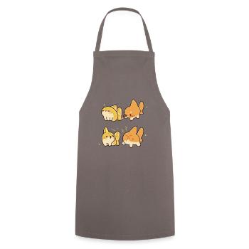 Too acidic - Cooking Apron - grey - Front - AI Model Male 185 dark (185cm)