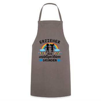 Erzieher aus unzähligen kleinen Gründen - Kinder - Kochschürze - Grau - Vorne - AI Model Male 185 dark (185cm)