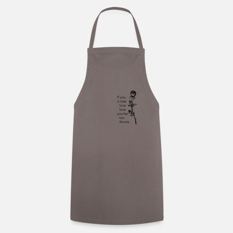 rose - Tablier de cuisine - gris