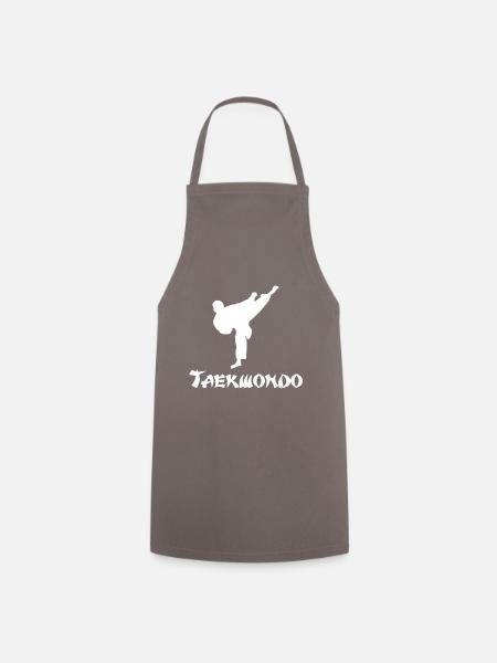 taek won do gift shirt - Cooking Apron - grey