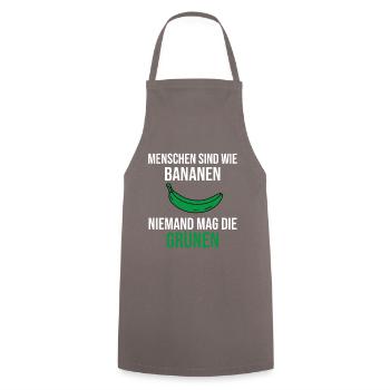 Anti Grün Partei Politik Lustiger Spruch Geschenk - Kochschürze - Grau - Vorne - AI Model Male 185 dark (185cm)
