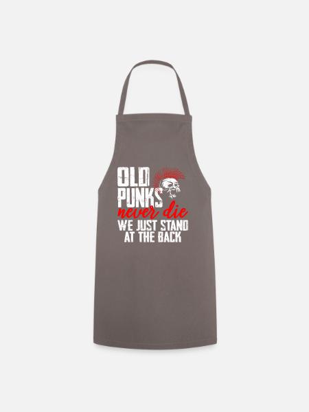 Cadeau de déclaration de musique punk rock punk - Tablier de cuisine - gris