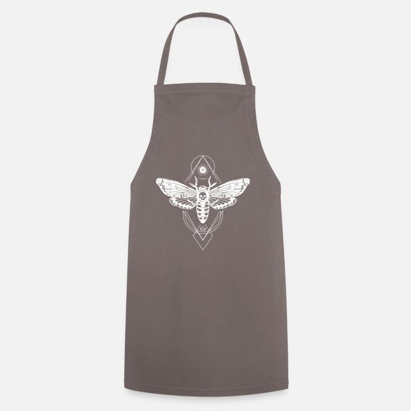 Gothic Butterfly Celts Occult Satan Gift - Cooking Apron - grey
