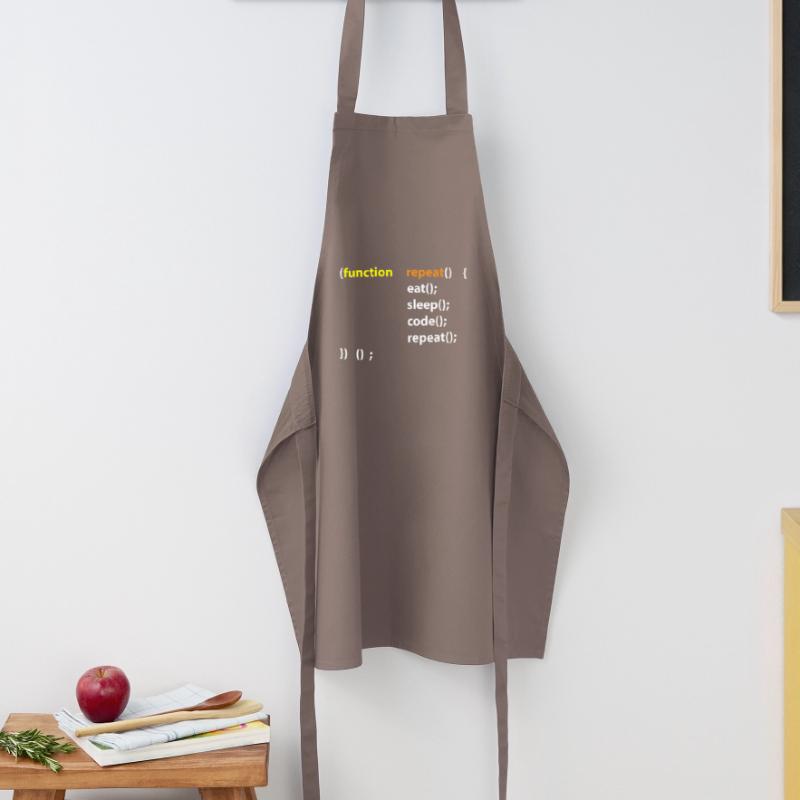 Code Eat Sleep Repeat Hacker IT Cadeau Tablier de cuisine