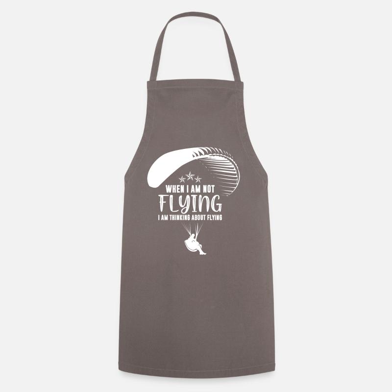 Paragliding tandem flight paragliding gift - Cooking Apron - grey