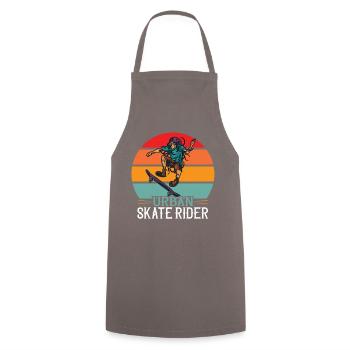 Skate Rider Urban - Tablier de cuisine - gris - Devant - AI Model Male 185 dark (185cm)
