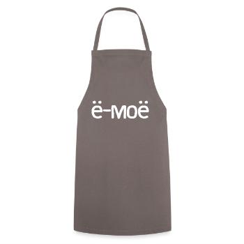 Incredible! Saying in Russian Russak Russia - Cooking Apron - grey - Front - AI Model Male 185 dark (185cm)