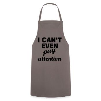Pay attention to arm - Cooking Apron - grey - Front - AI Model Male 185 dark (185cm)