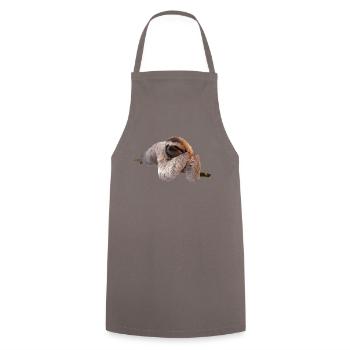 Faultier Sloth Geschenk Idee - Kochschürze - Grau - Vorne - AI Model Male 185 dark (185cm)